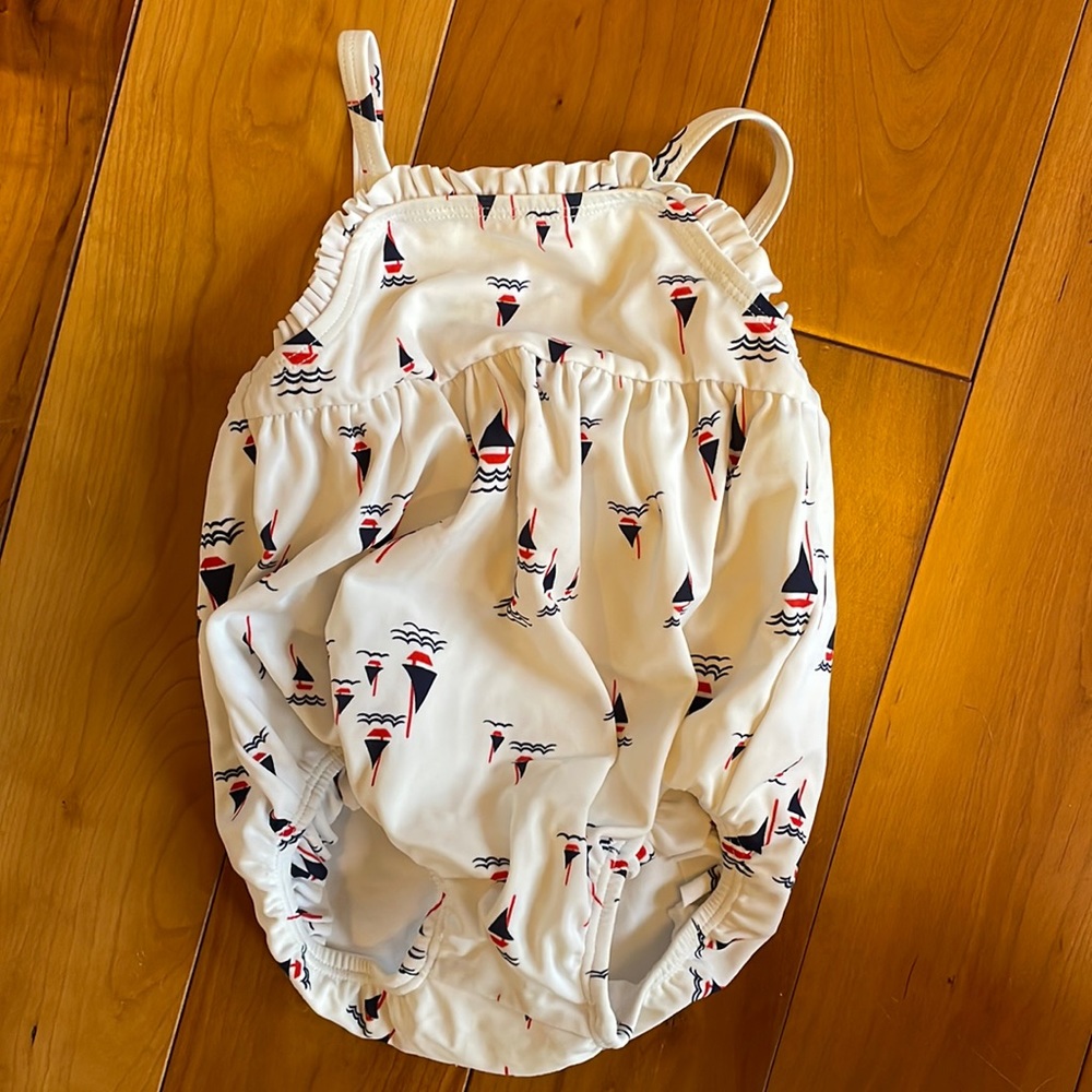 Janie and Jack 6-12 months sailboat nautical swim suit